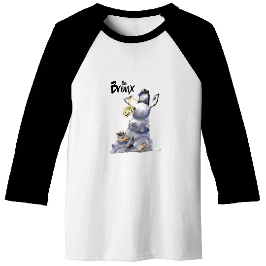 Bronx Snowman NYC Uptown Baseball Tees