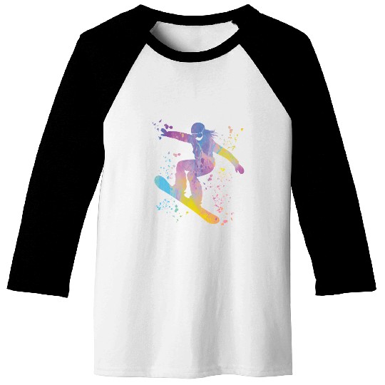 Snowboarder Snowboard Snowboarding Baseball Tees