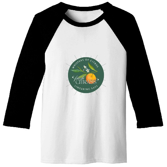 Elegant Citrus Branding Design Baseball Tees