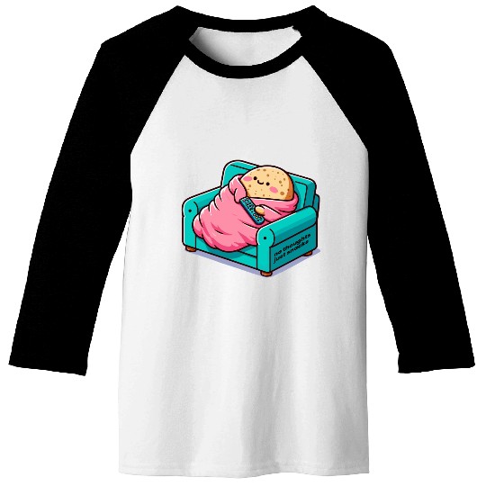 no thoughts just snacks Baseball Tees