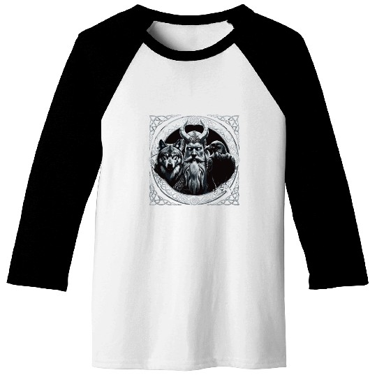 Viking Warrior Man Odin Thor Norman Walhalla Baseball Tees