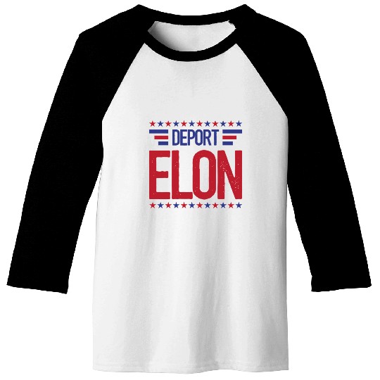 Deport Elon Musk Bumper Anti Fascist Baseball Tees