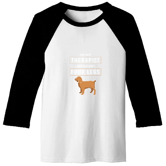 Therapy Dog Therapist Doggie School Baseball Tees