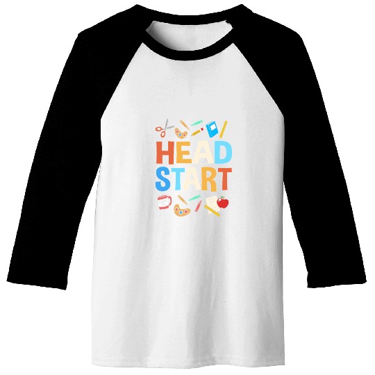 Head Start Crew School Teacher Baseball Tees
