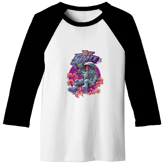 Beat Space – Cosmic DJ Astronaut Vibes Baseball Tees
