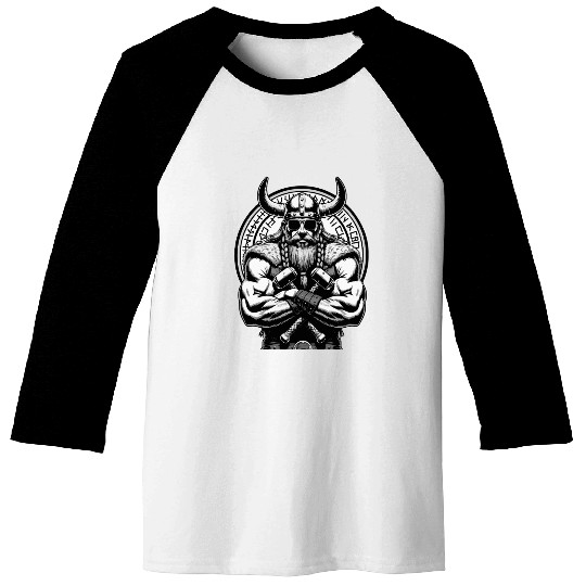 Viking Warrior Man Odin Thor Norman Walhalla Baseball Tees