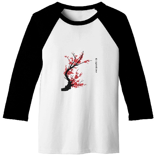 Cherry Blossom Tree – Japanese Sakura Minimalist I Baseball Tees