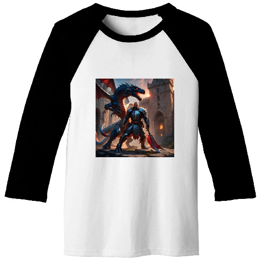 Dragon man Baseball Tees