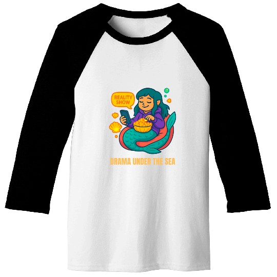 Drama Under the Sea Baseball Tees