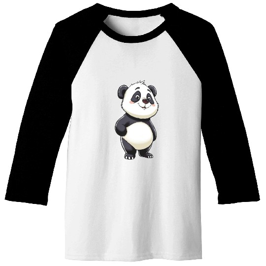 Funny Panda 1 Baseball Tees