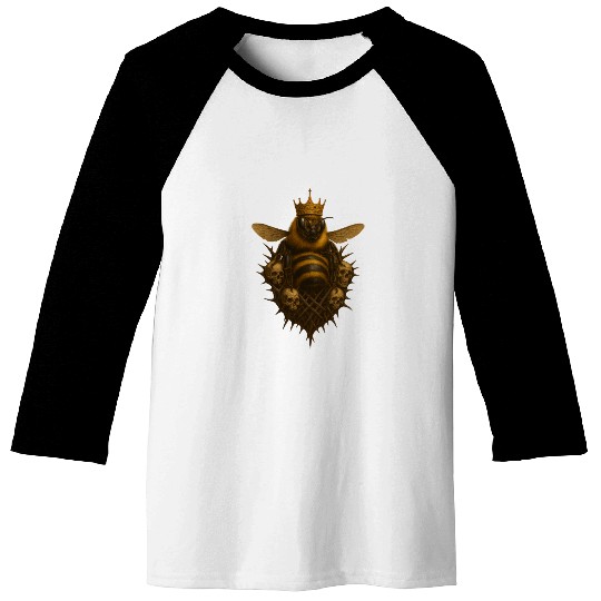Queen Bee - Gothic Insect Ruler Baseball Tees