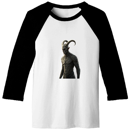 Two-Horned Ghost Baseball Tees