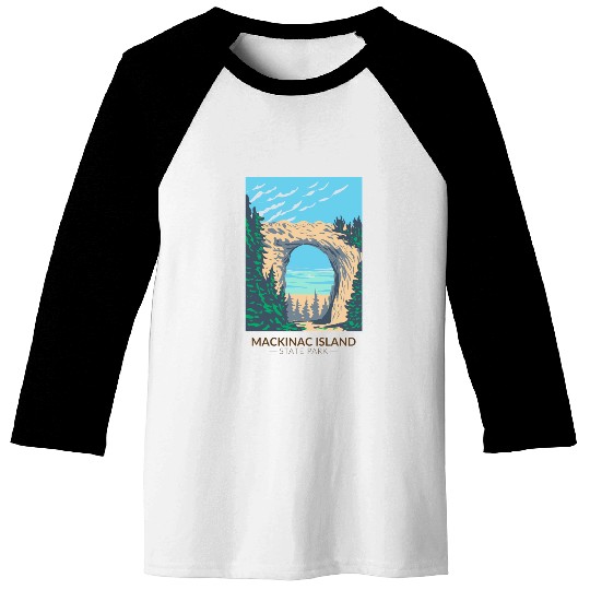 Mackinac Island Baseball Tees