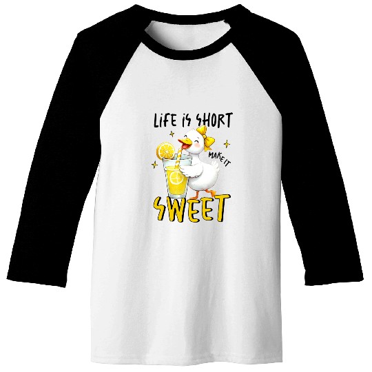 Life Is Short Make It Sweet Baseball Tees