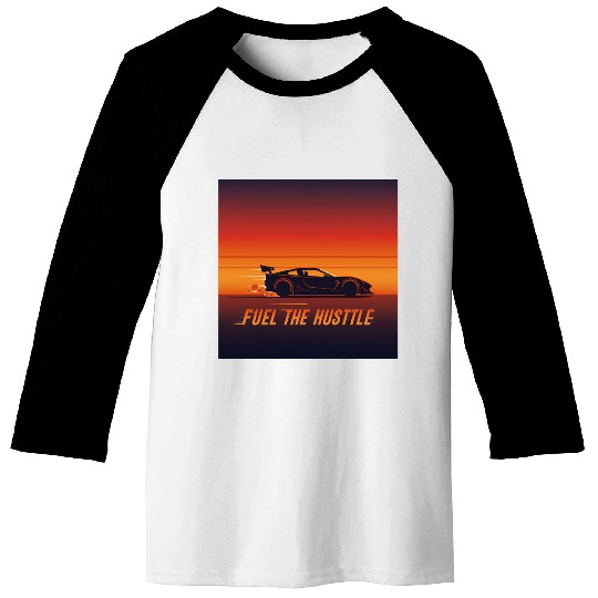 Racing Sunset Vibes Baseball Tees