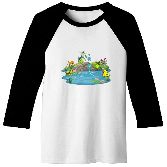 Life & Nature (At the pond) Baseball Tees