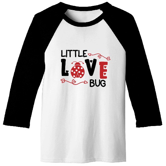 Valentine Little Love Bug Baseball Tees