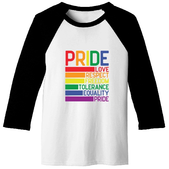 Gay Pride Baseball Tees, Pride Love