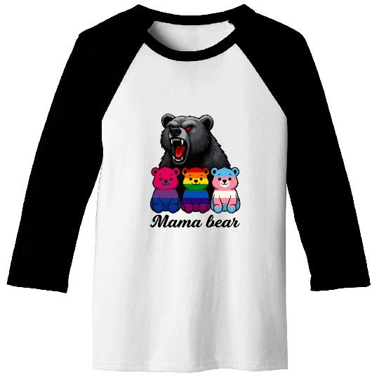 Mama Bear Pride Cubs Baseball Tees
