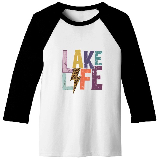 Lake Life bolt Baseball Tees
