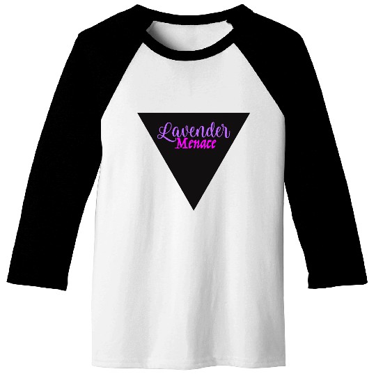 Lavender Menace Black Triangle Baseball Tees