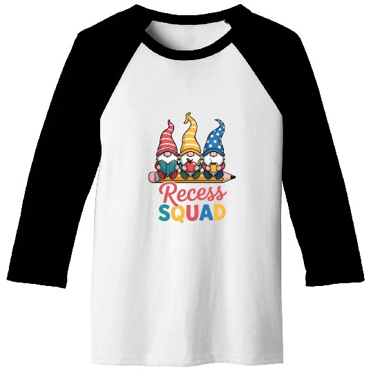 Recess Squad Teacher Para Playground Student Baseball Tees