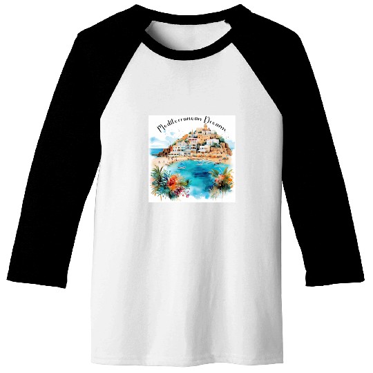 Mediterranean Dreams Baseball Tees