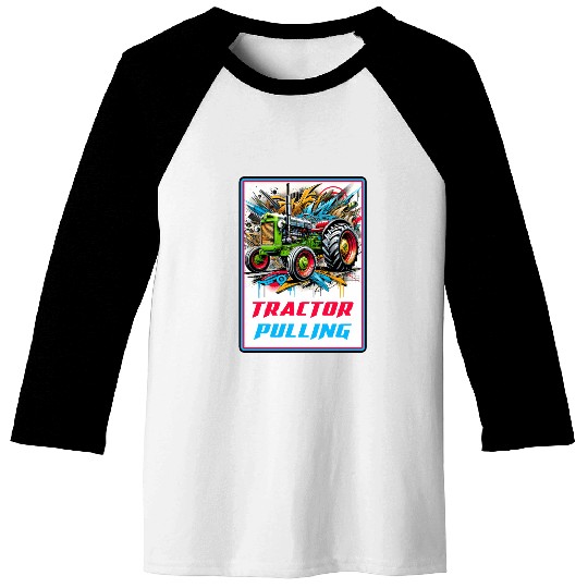 Tractor Pulling Power Baseball Tees