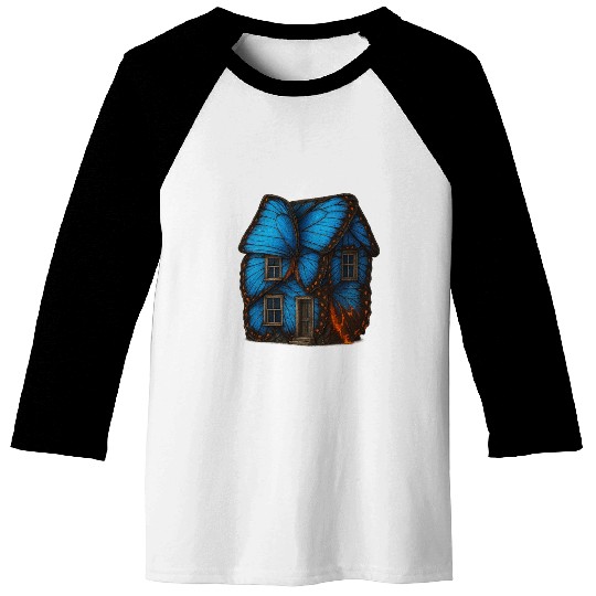 Butterfly Wing House Baseball Tees