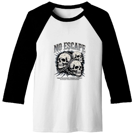 Chained Mind – Skull Streetwear Baseball Tees