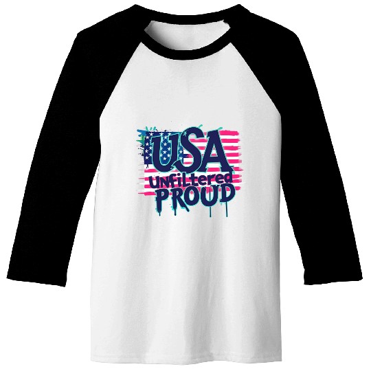 USA Graffiti Street Style Baseball Tees