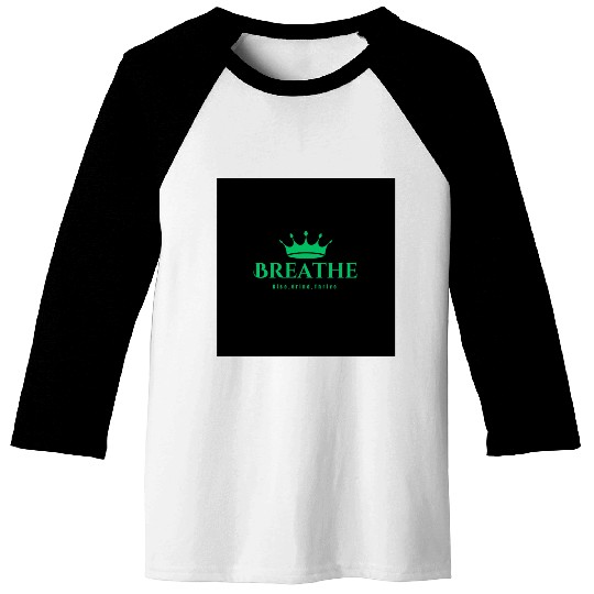 Breathe Rise Grind Thrive Flow Baseball Tees