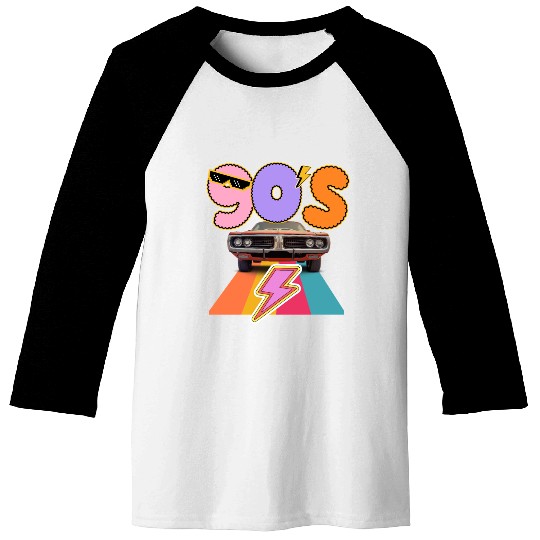 Retro 90s Muscle Vibes Baseball Tees
