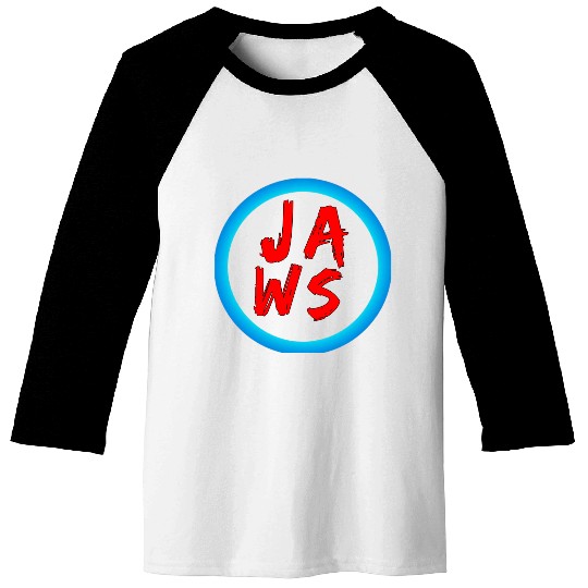 Vibrant Graffiti Style JAWS Logo Baseball Tees