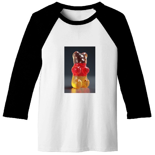 Transparent German Gummy Bear Baseball Tees