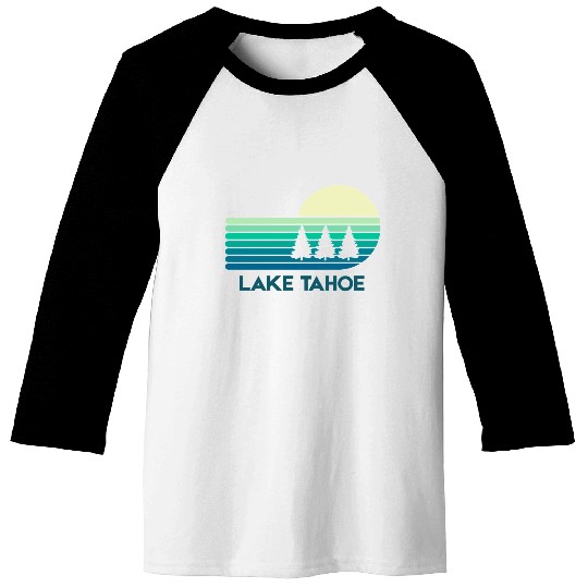 Lake Tahoe California Baseball Tees