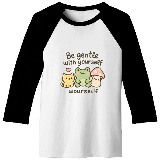 Gentle Nature Affirmation Design Baseball Tees