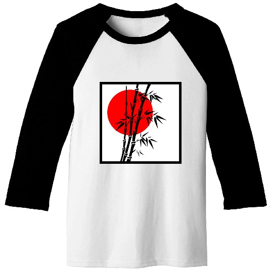 Japanese Bamboo Serenity Baseball Tees