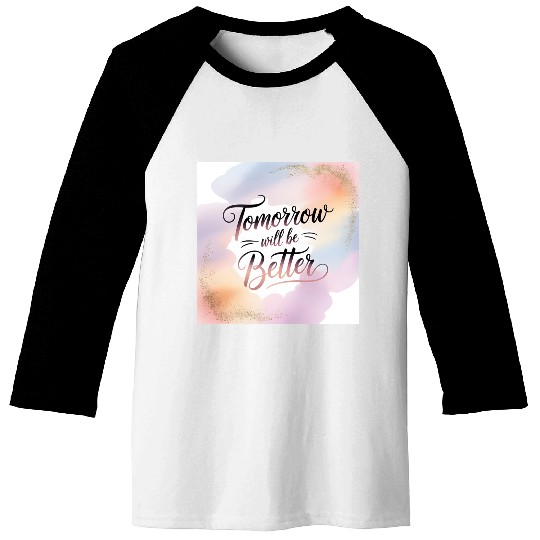 Inspirational Future Hope Hand Lettered Design Baseball Tees