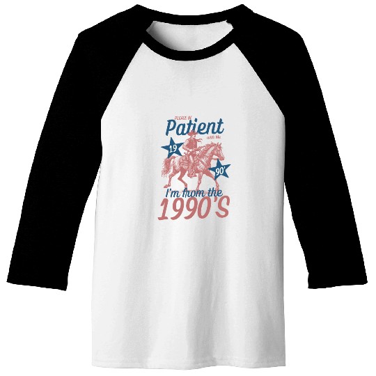 90s Nostalgic Cowgirl Design Baseball Tees