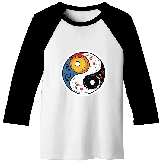 Celestial Balance Yin Yang Art Baseball Tees
