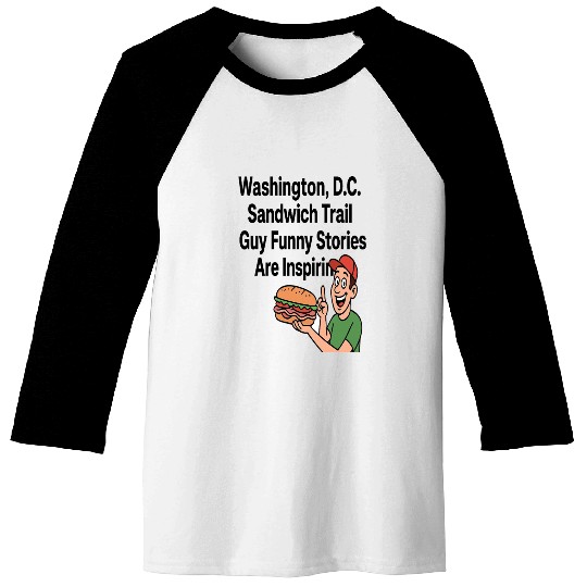 Washington DC Sandwich Throw Guy  Baseball Tees
