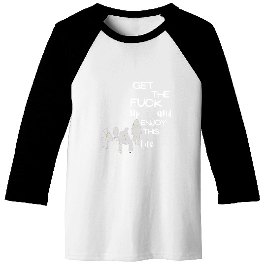 Bold Life Affirmation with Silhouettes Baseball Tees