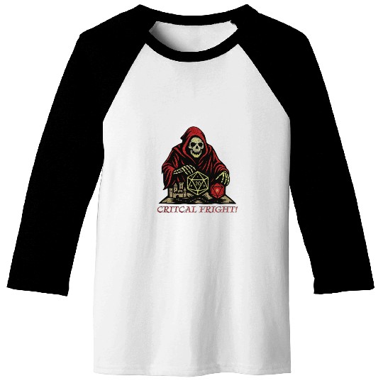 Critical Fright Halloween Nerd Baseball Tees