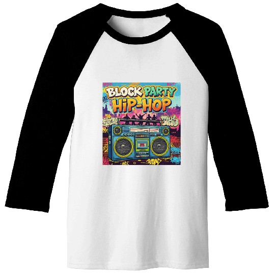Hip-Hop Block Party Retro 90 Baseball Tees