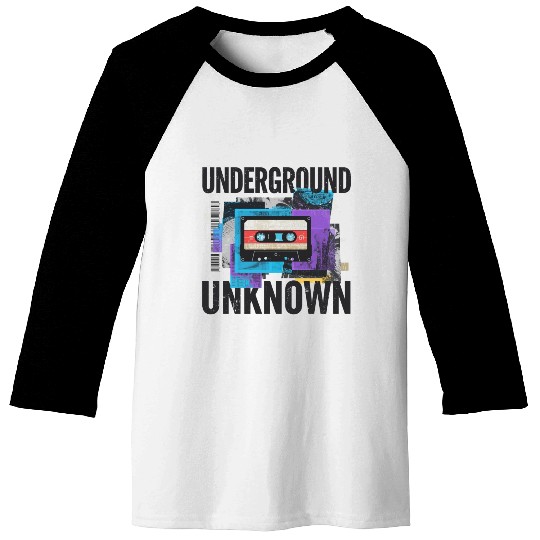 Underground Cassette Tape Urban Art Baseball Tees