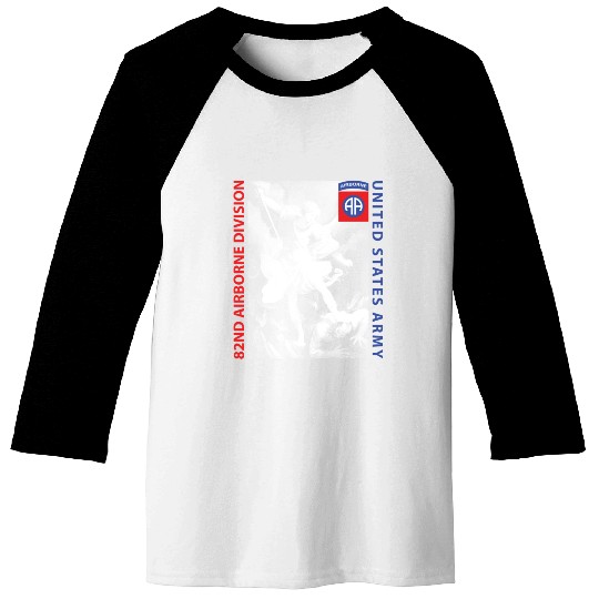 82nd Airborne - Saint Michael Baseball Tees