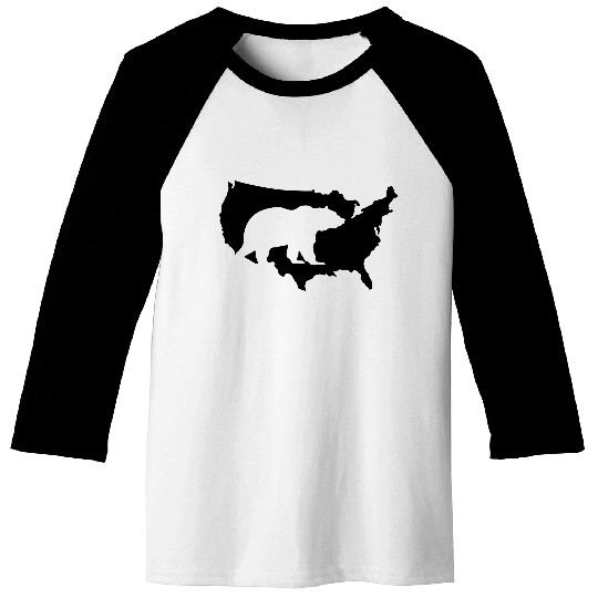 usa bear grizzly Baseball Tees