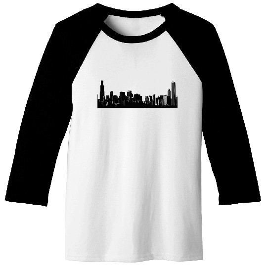 Chicago Skyline Baseball Tees