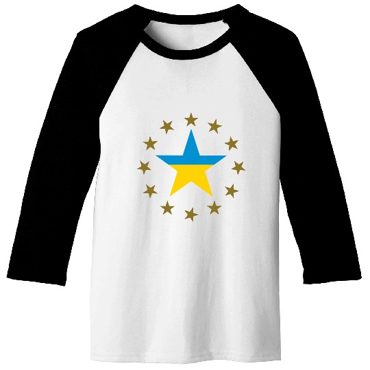 Ukraine & Stars Baseball Tees